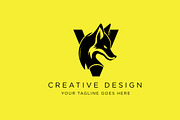 Letter V Fox Logo Vector, a Graphic by SaaDesigns (Thumbnail 1 of 3)