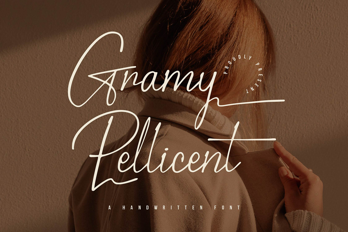 Gramy Pellicent | Handwritten Font, a Script Font by gracetype_studio (Photo 1 of 15)
