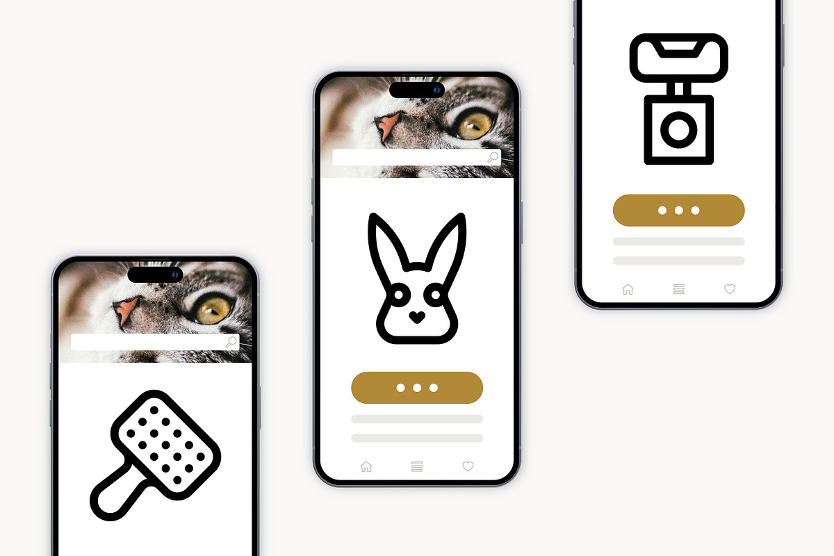 50 Pet Care Icons, an Outline Icon by Side Project (Photo 6 of 8)