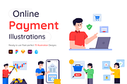 Online Payment Illustrations, a Background Graphic by Brickclay (Thumbnail 1 of 8)