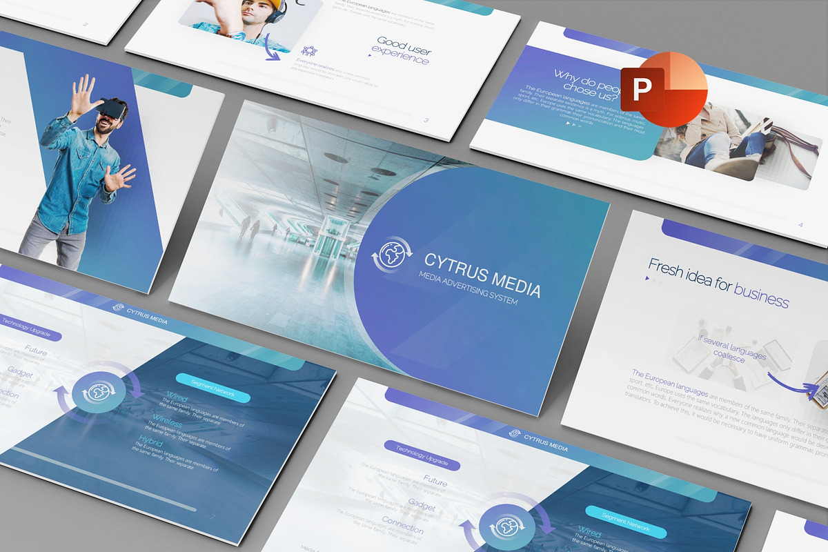 Metro Powerpoint Template, a Presentation Template by PaperMoon (Photo 1 of 4)