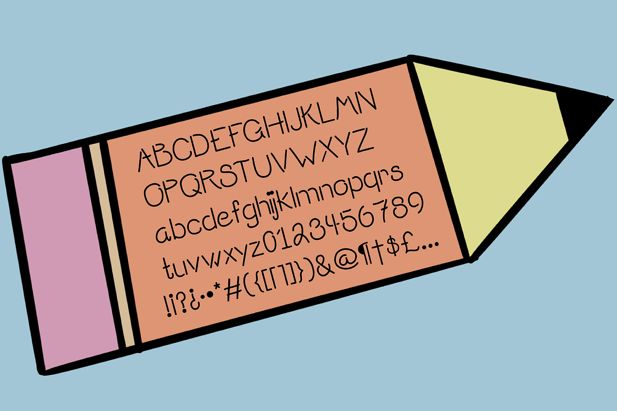 Dumb Diaries Display Typeface, a Blackletter Font by Rachel McBride Creative (Photo 2 of 5)