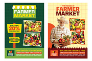 Farmer market flyer template bundle, a Flyer Template by Yunus Ahmad (Thumbnail 2 of 4)