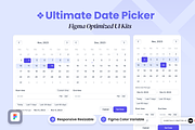 Ultimate Date Picker - UI Kits, an UI Kit Template by SLAB! Design (Thumbnail 1 of 2)