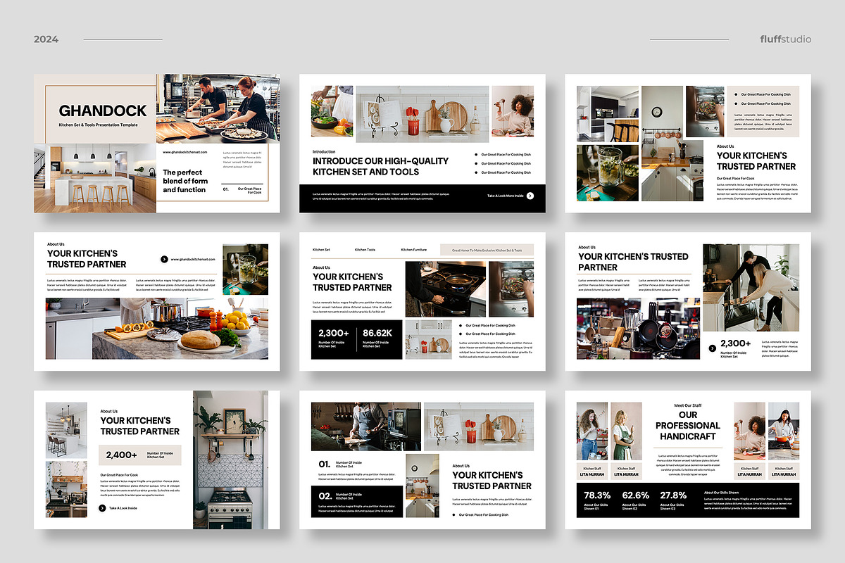 Kitchen Powerpoint Template | Creative Market