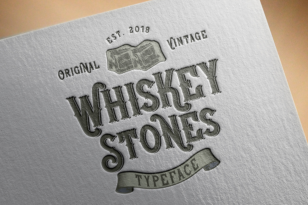 Whiskey Stones Typeface preview 3