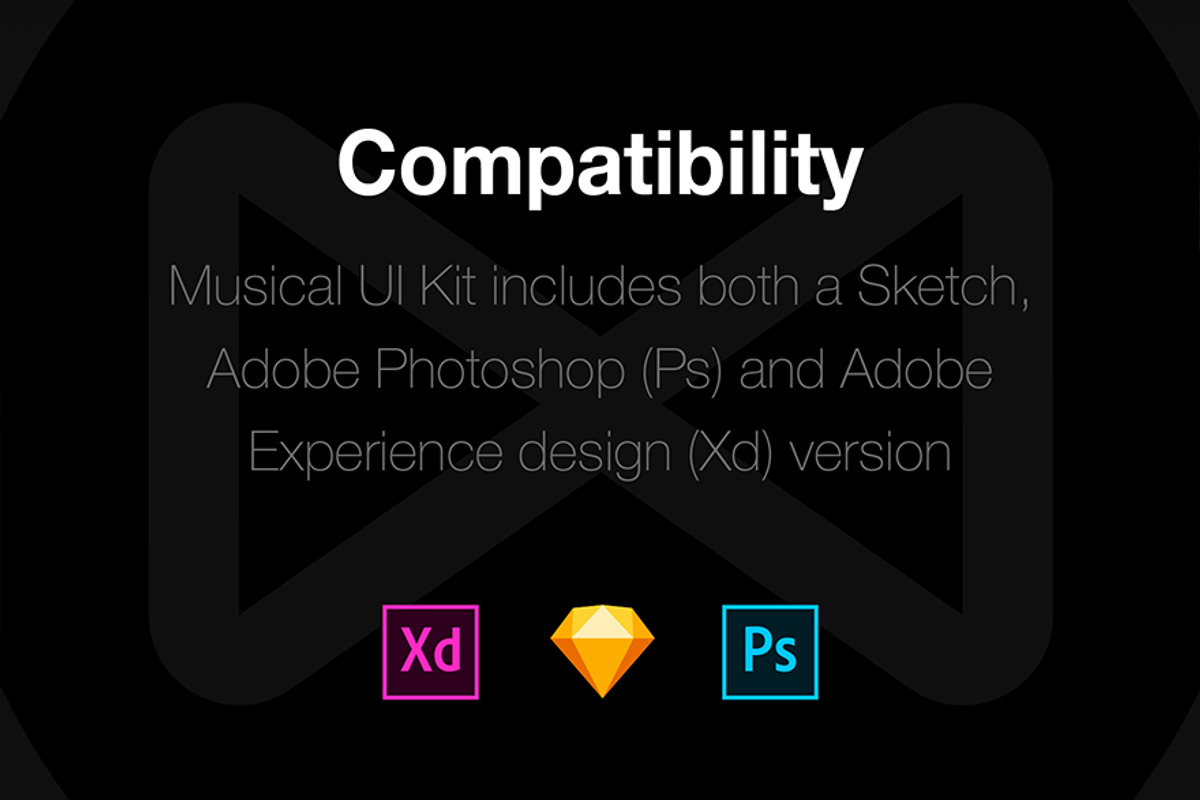 Musical Mobile UI Kit, an UI Kit Template by Just UI (Photo 5 of 5)