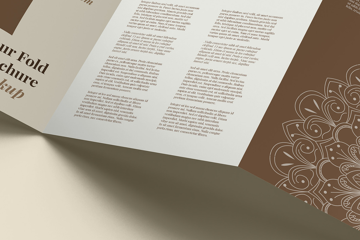 4 Fold US Letter Brochure Mockup, an Advertising Mockup by Illusiongraphic (Photo 16 of 20)