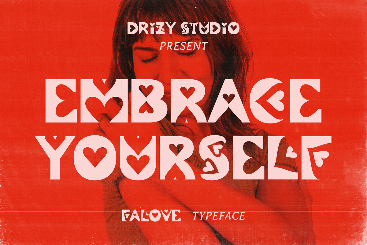 Falove - Heart Dingbat Display Font, a Symbol Font by Drizy (Photo 3 of 10)