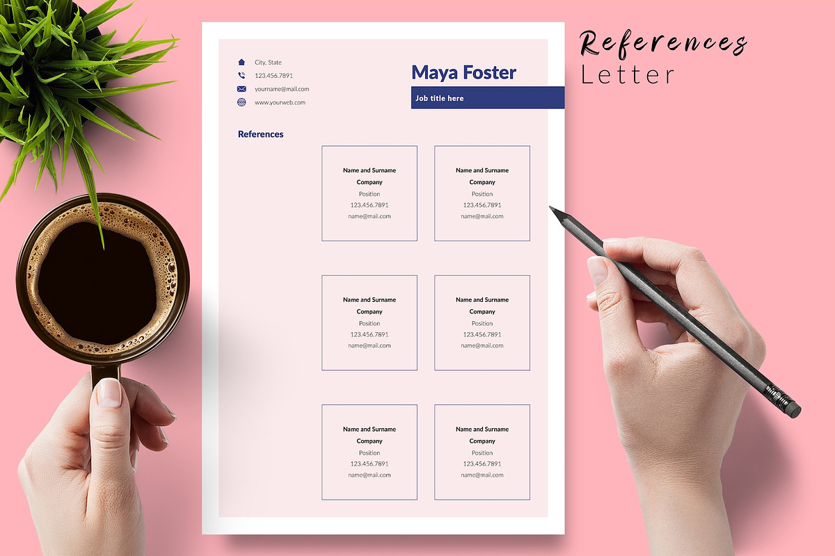 Modern CV Template / Resume - Maya, a Resume Template by Templates Design Co. (Photo 6 of 17)