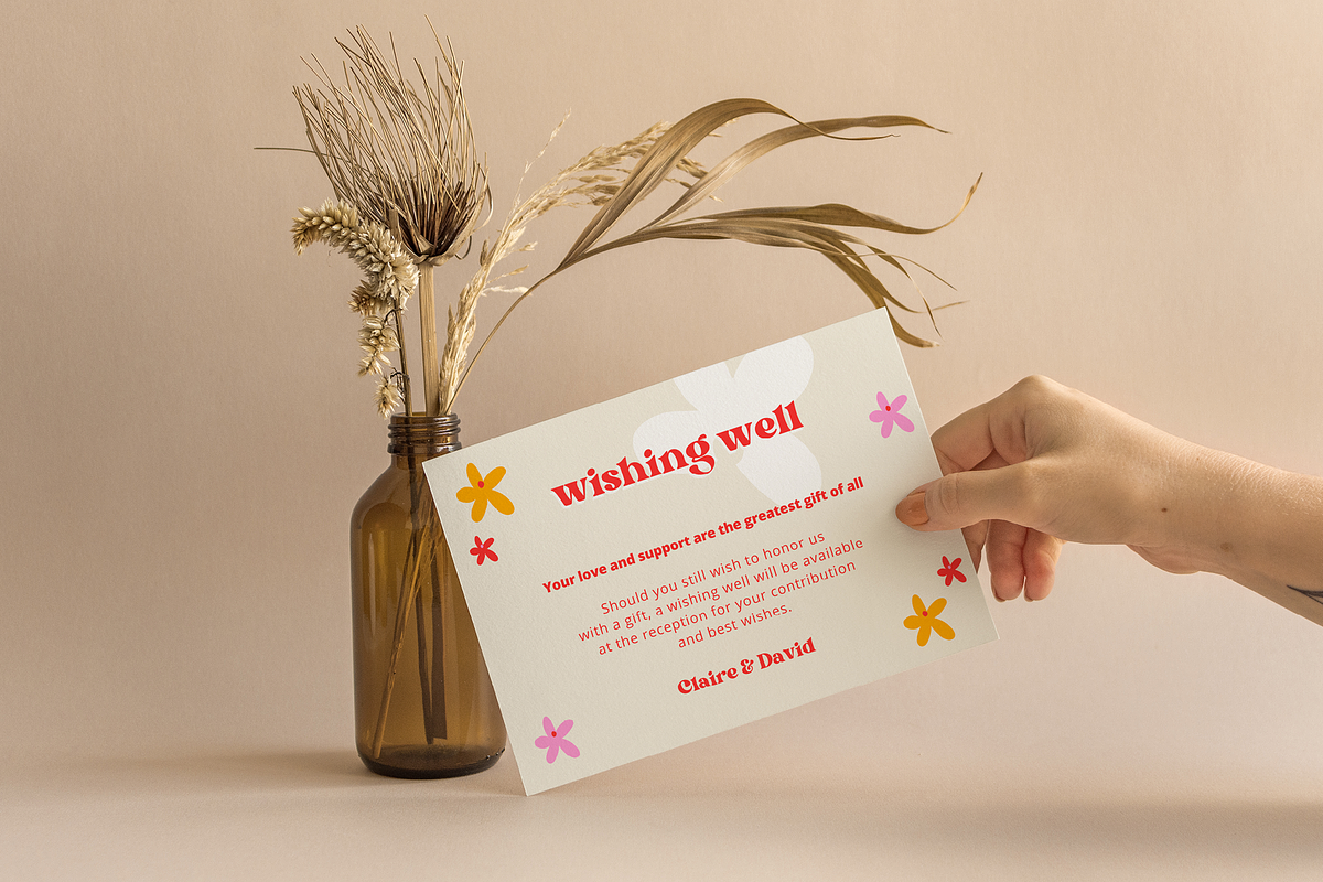 Retro Colorful Floral Wedding Bundle, an Invitation Template by StudioVonBraitenberg (Photo 4 of 13)
