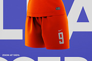 Women's Soccer Kit Mockup - Angle, an Apparel Mockup by thedesignshark (Thumbnail 10 of 12)