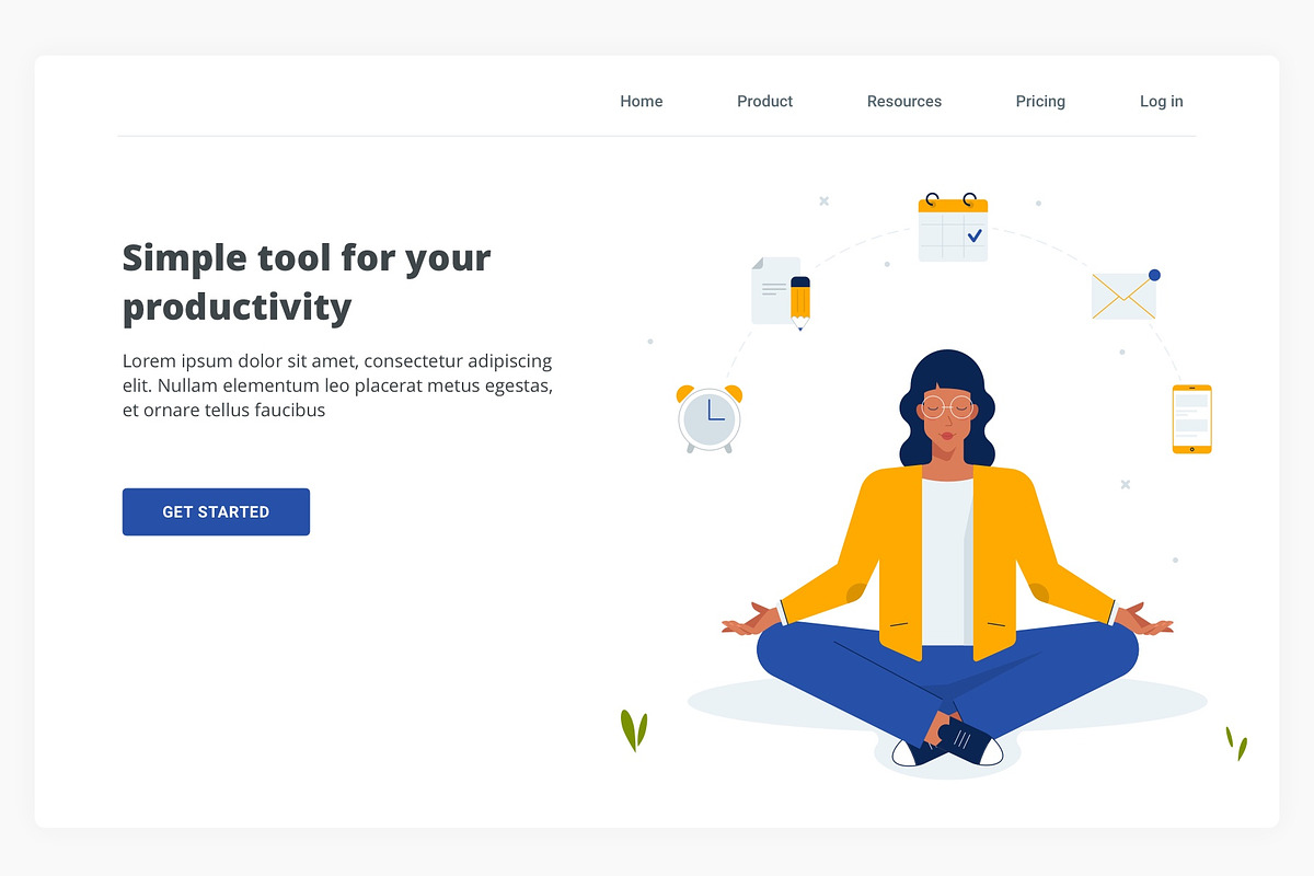4 vector illustrations, a Person Illustration by Librebird (Photo 4 of 6)