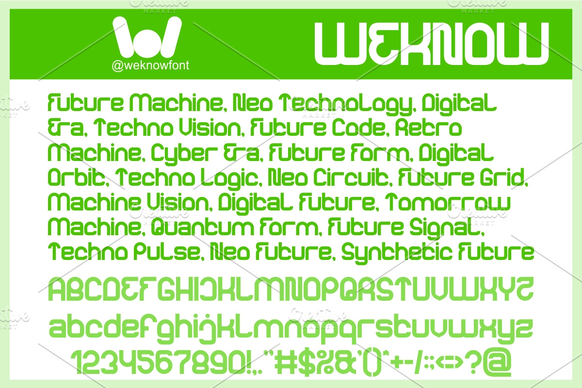 Rewrite Future font, a Sans Serif Font by weknow (Photo 5 of 8)