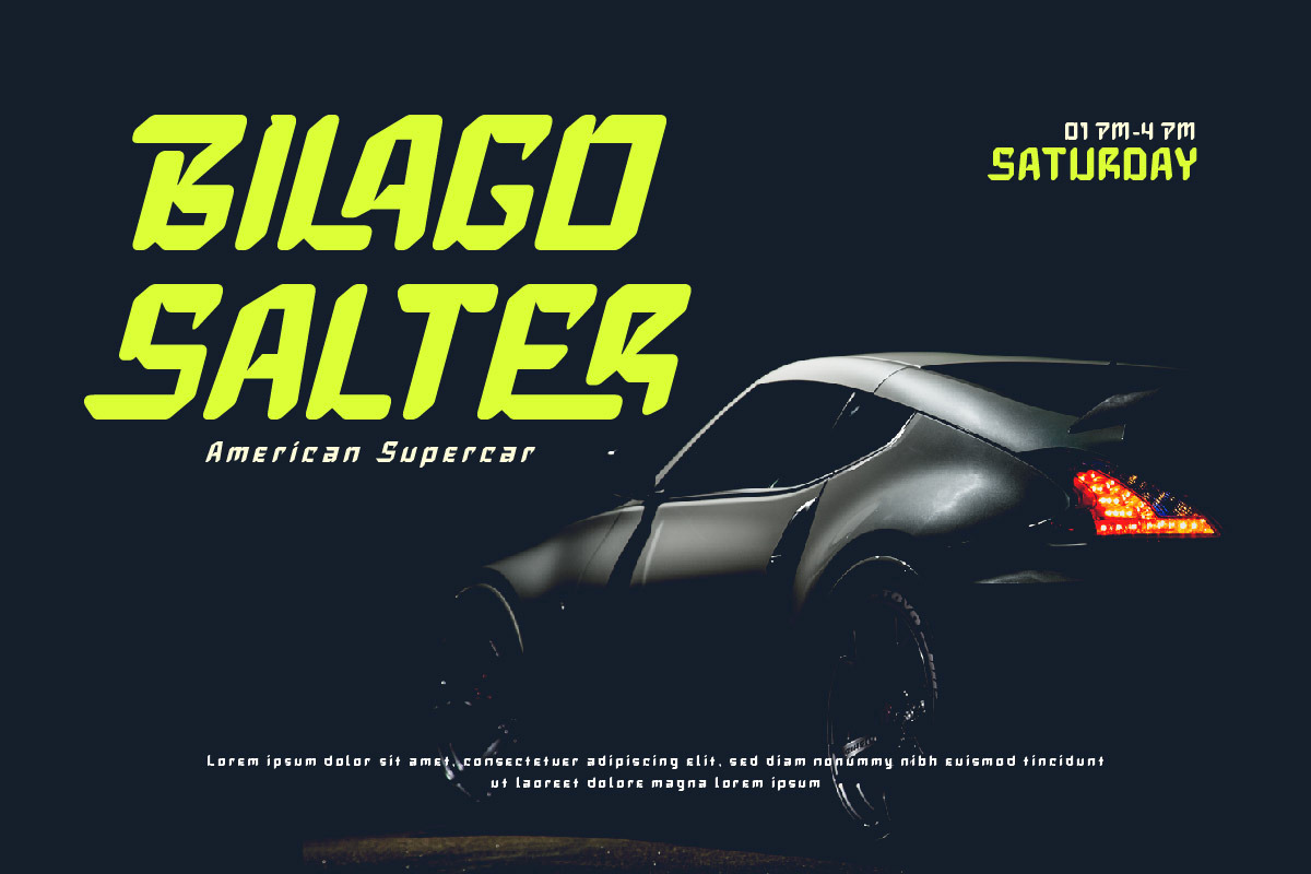 Slaxing - Sporty Display Font, a Sans Serif Font by twinstd (Photo 9 of 10)