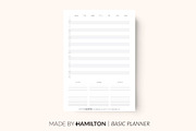 Weekly Planner Printable, a Stationery Template by Made By Hamilton (Thumbnail 1 of 2)