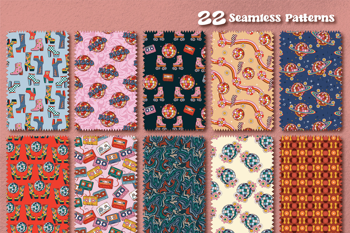 RETRO DISCO, a Pattern Graphic by MSNTY STUDIOX (Photo 4 of 26)