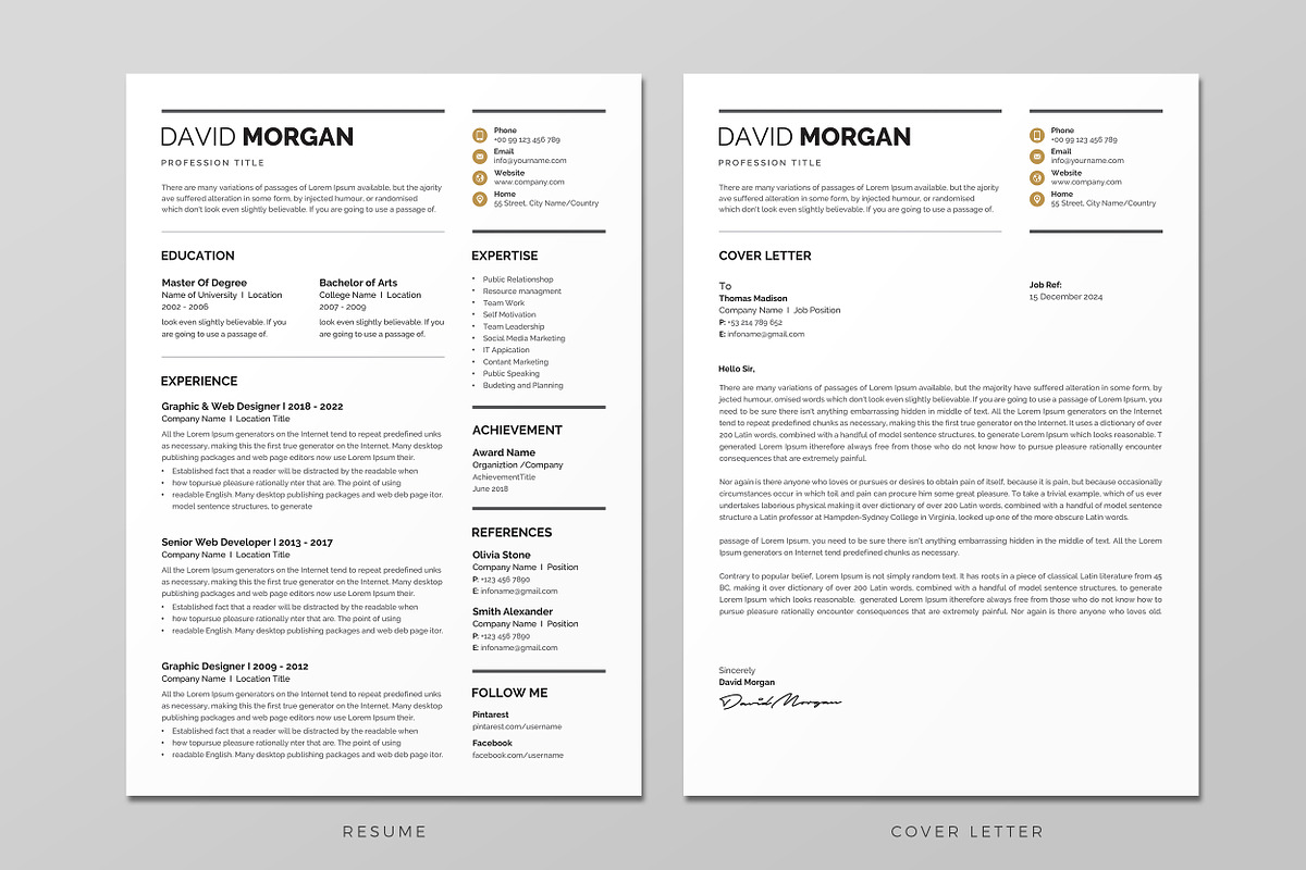 Resume, a Resume Template by Creatune (Photo 2 of 4)
