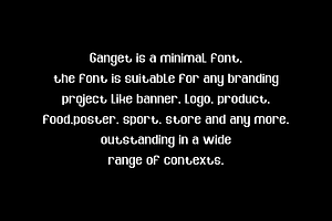 Ganget - Minimal & Round Font