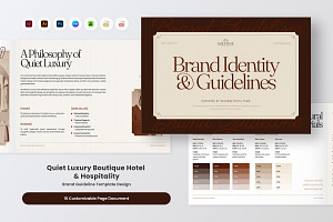 Boutique Hotel Brand Guideline, a Magazine Template by productype1