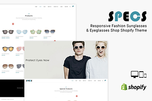 Specs Sunglass Shop Shopify Theme, a Shopify Template by ThemeTidy Shopify Agency