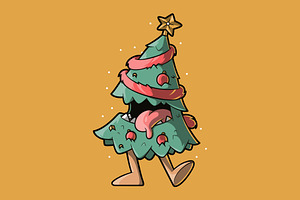 Mad Tree!, a Decorative Illustration by pedrors