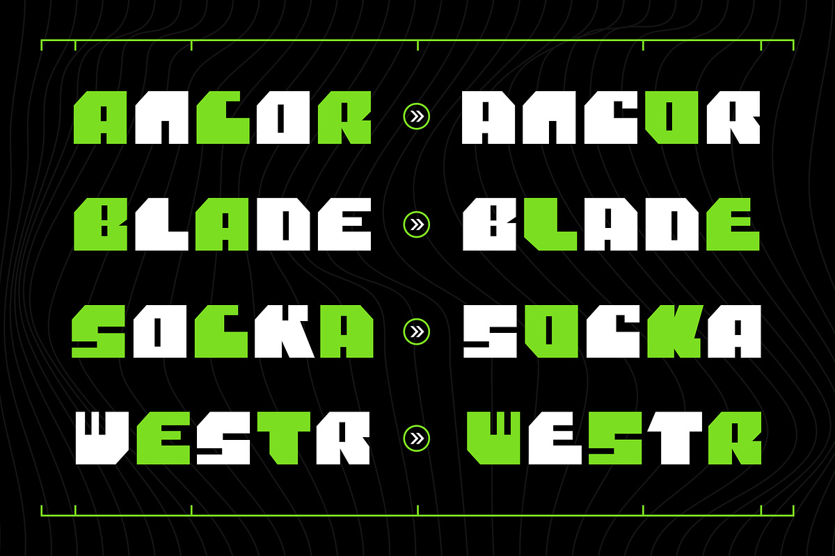 Krugerz - Futuristic Bold Sans, a Font by Typia Nesia (Photo 5 of 12)