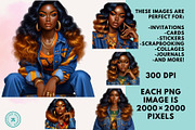 20 Black Women in Jeans Clipart, an Object Graphic by Traveling Designer (Thumbnail 2 of 5)