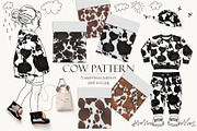 Cow pattern, a Pattern Graphic by Elona Laff (Thumbnail 1 of 4)