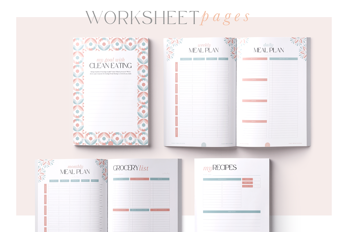 The Clean Eating Planner | Canva PDF, a Magazine Template by Marigold Studios (Photo 4 of 9)
