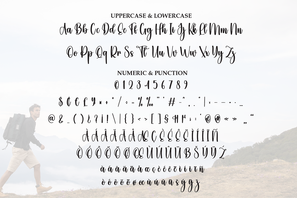Mountain Vacation | Script Font, a Handwritten Font by Scratchones (Photo 7 of 9)