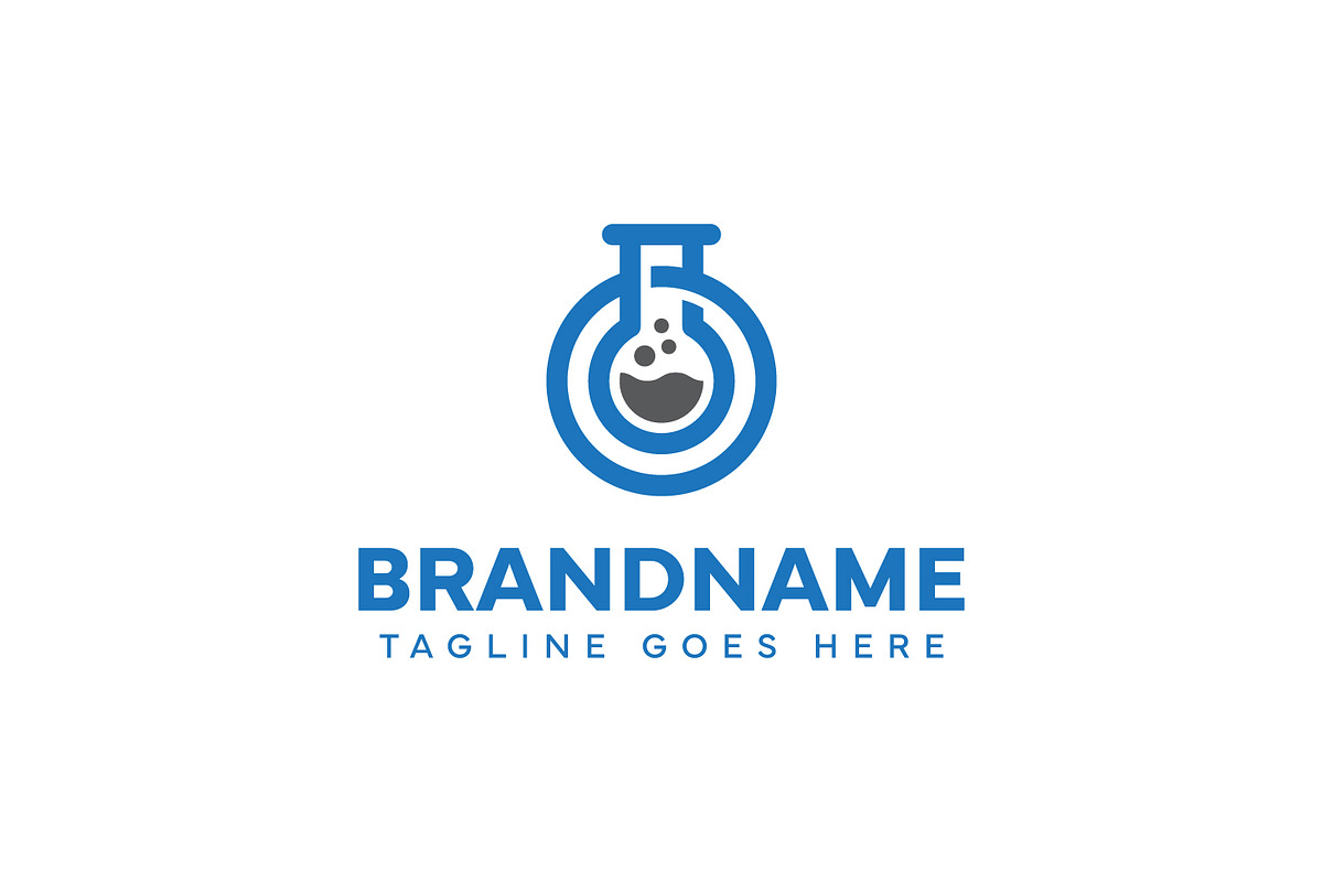 Letter O Lab Flask Logo, a Branding & Logo Template by Pray Art Design Studio