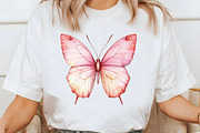 Blush and Pink Butterflies Clipart, an Illustration by Libby Wishes (Thumbnail 6 of 7)