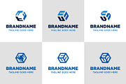 Letters TTT UUU VVV Hexagon Logo Set, a Branding & Logo Template by Pray Art Design Studio (Thumbnail 1 of 2)