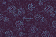 Hydrangea Pattern Collection, a Pattern Graphic by Note And Silence (Thumbnail 6 of 7)
