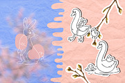 Easter Doodles & Decorative Frames, a Seasonal Illustration by Schumacher Shop (Thumbnail 7 of 11)