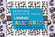 Licorice Handrawn AI Pattern/Vector, a Pattern Graphic by moxilla's candy store (Thumbnail 2 of 2)