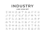 Set line icons of industry, an Outline Icon by motorama (Thumbnail 1 of 2)
