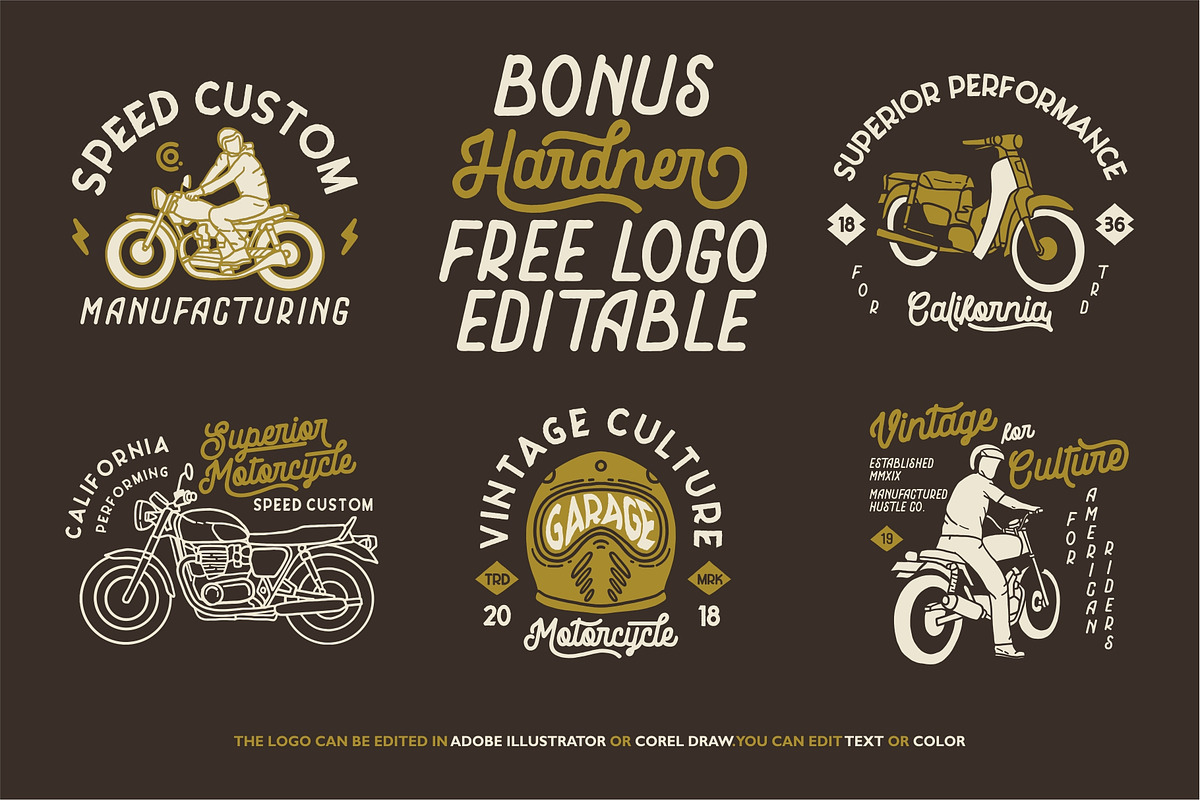 Hardner - Retro Fonts preview 2
