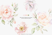 blush elegance floral clipart png, a Decorative Illustration by Patishop Art (Thumbnail 3 of 8)