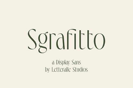 Sgrafitto - Classy Display Sans