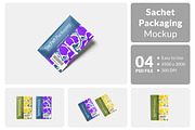 Sachet Packaging Mockup, a Packaging Mockup by Hazzpro_Std (Thumbnail 1 of 5)