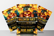 Halloween Party Flyers Bundle, a Flyer Template by AfzaalGraphics (Thumbnail 14 of 19)