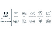 Advertising Line Icon Set, an Object Graphic by Aimagenarium@gmail.com (Thumbnail 2 of 3)