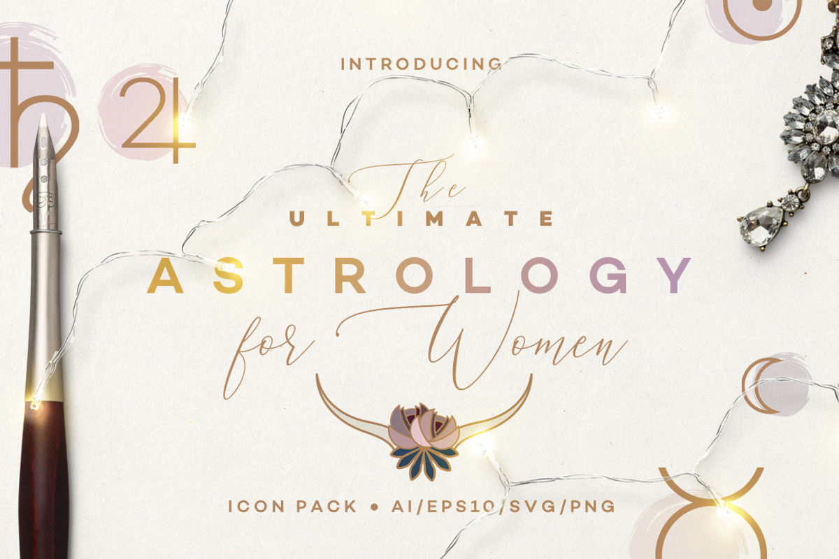 The Ultimate Astrology Icon Pack, an Outline Icon by Polar Vectors (Photo 1 of 15)