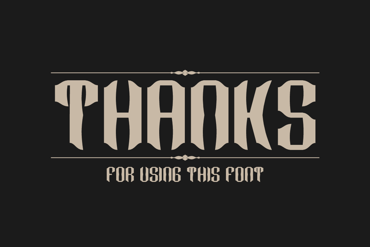 Crazy Design, a Blackletter Font by QR Design Studio (Photo 6 of 6)