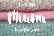 Miana Font, a Script Font by SophieSaxo (Thumbnail 1 of 7)