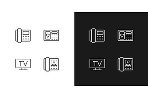 Home appliances pixel perfect linear, an Icon by IMG Visuals