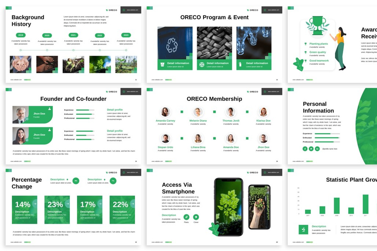 Oreco - Environment Google Slides, a Presentation Template by SlideFactory (Photo 3 of 4)