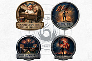 Fourth of July party Slogans PNG V1, a Seasonal Illustration by ThatsDesignArt (Thumbnail 7 of 10)